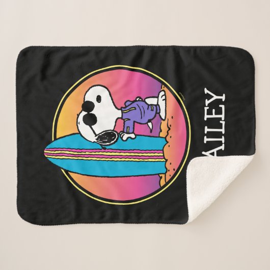 Erdnüsse | Snoopy Beach Beagle Sherpadecke (Vorderseite (Horizontal))