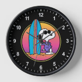 Erdnüsse | Snoopy Beach Beagle Uhr (Vorderseite)