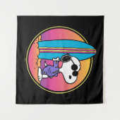 Erdnüsse | Snoopy Beach Beagle Wandteppich (Vorderseite (Horizontal))