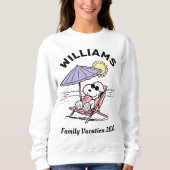 Erdnüsse | Snoopy Beach Family Urlaub Sweatshirt (Vorderseite)