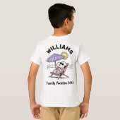 Erdnüsse | Snoopy Beach Family Vacation T - Shirt (Schwarz voll)