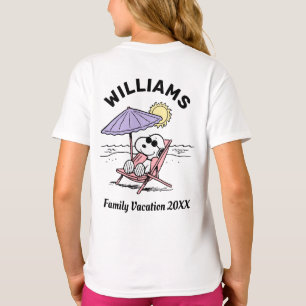 Erdnüsse Snoopy Beach Family Vacation T - Shirt
