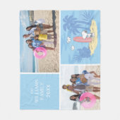 Erdnüsse | Snoopy Beach | Name und Foto hinzufügen Fleecedecke (Vorderseite)