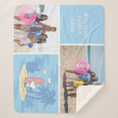 Erdnüsse | Snoopy Beach | Name und Foto hinzufügen Sherpadecke (Vorderseite)