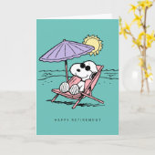 Erdnüsse | Snoopy Beach Retirement | Foto hinzufüg Karte (Gelbe Blume)
