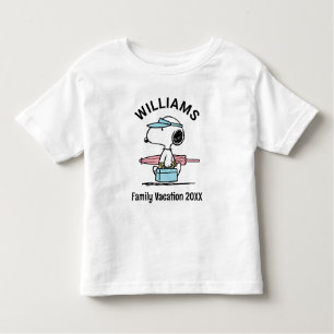 Erdnüsse Snoopy Beach Walk Familienurlaub Kleinkind T-shirt