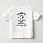 Erdnüsse | Snoopy Beach Walk Familienurlaub Kleinkind T-shirt (Rückseite)