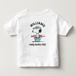 Erdnüsse | Snoopy Beach Walk Familienurlaub Kleinkind T-shirt