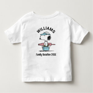 Erdnüsse Snoopy Beach Walk Familienurlaub Kleinkind T-shirt