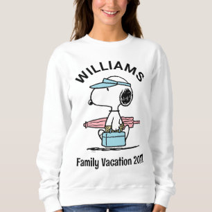 Erdnüsse Snoopy Beach Walk Familienurlaub Sweatshirt