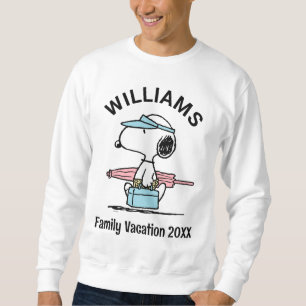 Erdnüsse Snoopy Beach Walk Familienurlaub Sweatshirt