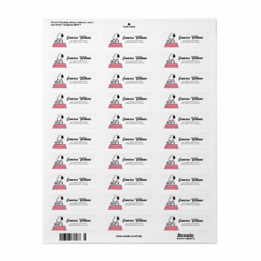 Erdnüsse | Snoopy bei der Schreibmaschine (Vorne)