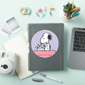 Erdnüsse | Snoopy bei der Schreibmaschine Aufkleber (iPad Hülle)