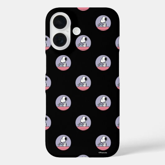 Erdnüsse | Snoopy bei der Schreibmaschine Case-Mate iPhone Hülle (Rückseite)