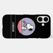 Erdnüsse | Snoopy bei der Schreibmaschine Case-Mate iPhone Hülle (Rückseite (Horizontal))