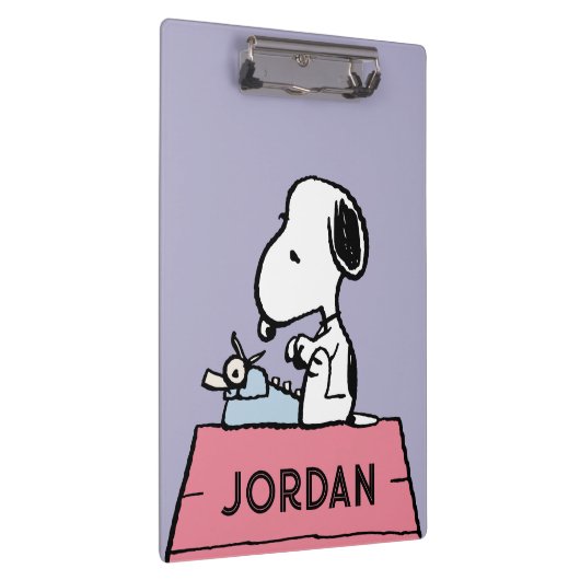 Erdnüsse | Snoopy bei der Schreibmaschine Klemmbrett