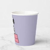 Erdnüsse | Snoopy bei der Schreibmaschine Pappbecher (Links)