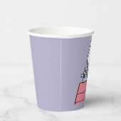 Erdnüsse | Snoopy bei der Schreibmaschine Pappbecher (Rechts)