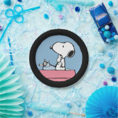 Erdnüsse | Snoopy bei der Schreibmaschine Pappteller (Party)