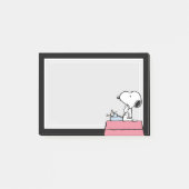 Erdnüsse | Snoopy bei der Schreibmaschine Post-it Klebezettel (Vorderseite)