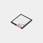 Erdnüsse | Snoopy bei der Schreibmaschine Post-it Klebezettel (angewinkelt)