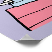 Erdnüsse | Snoopy bei der Schreibmaschine Poster (Ecke)