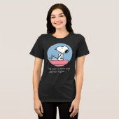 Erdnüsse | Snoopy bei der Schreibmaschine Tri-Blend Shirt (Vorderseite voll)