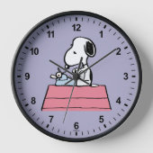 Erdnüsse | Snoopy bei der Schreibmaschine Uhr (Vorderseite)