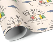 Erdnüsse Snoopy Beste Wünsche Abschlussmuster Geschenkpapier (Rolleneckpunkt)