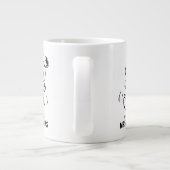 Erdnüsse | Snoopy Bester Lehrer Personalisiert Jumbo-Tasse (Rückseite)