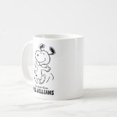 Erdnüsse | Snoopy Bester Lehrer Personalisiert Kaffeetasse (Vorderseite Links)