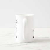 Erdnüsse | Snoopy Bester Lehrer Personalisiert Porzellantasse (Rückseite)