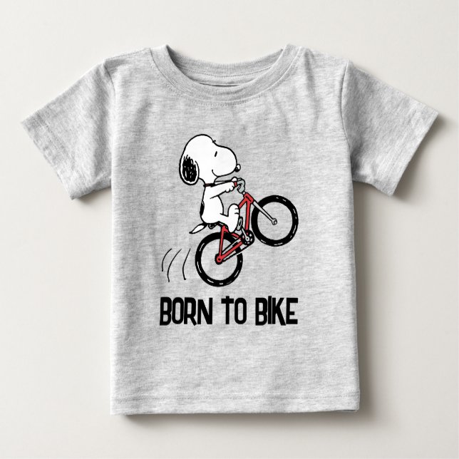 Erdnüsse | Snoopy Bicycle Wheelie Baby T-shirt (Vorderseite)