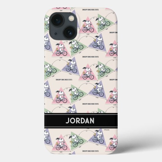Erdnüsse | Snoopy Bike Ride Stats Case-Mate iPhone Hülle (Rückseite)