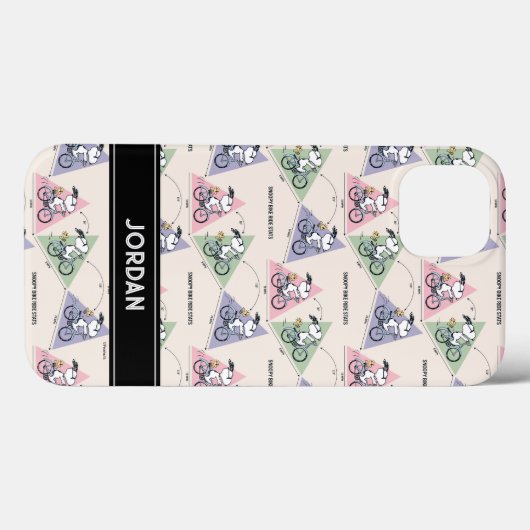 Erdnüsse | Snoopy Bike Ride Stats Case-Mate iPhone Hülle (Rückseite (Horizontal))