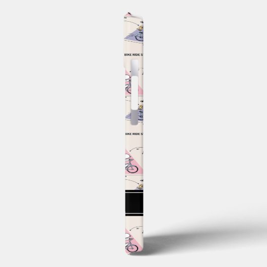 Erdnüsse | Snoopy Bike Ride Stats Case-Mate iPhone Hülle (Rückseite / Links)