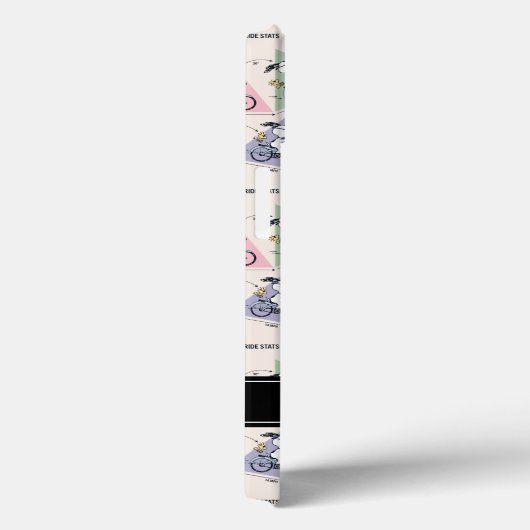 Erdnüsse | Snoopy Bike Ride Stats Case-Mate iPhone Hülle (Rückseite / Rechts)