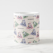 Erdnüsse | Snoopy Bike Ride Stats Jumbo-Tasse (Vorderseite)