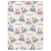 Erdnüsse | Snoopy Bike Ride Stats Klemmbrett (Rückseite)