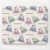 Erdnüsse | Snoopy Bike Ride Stats Mousepad (Vorne)