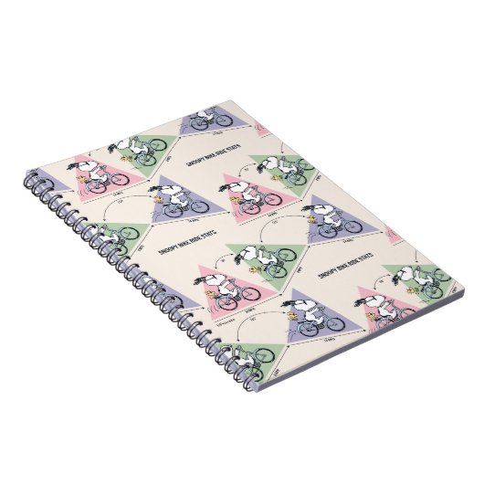 Erdnüsse | Snoopy Bike Ride Stats Notizblock (Rechte Seite)