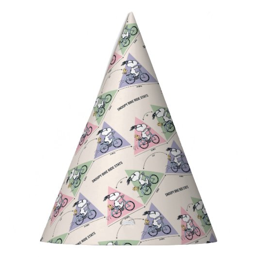 Erdnüsse | Snoopy Bike Ride Stats Partyhütchen (Links)