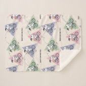 Erdnüsse | Snoopy Bike Ride Stats Sherpadecke (Vorderseite (Horizontal))