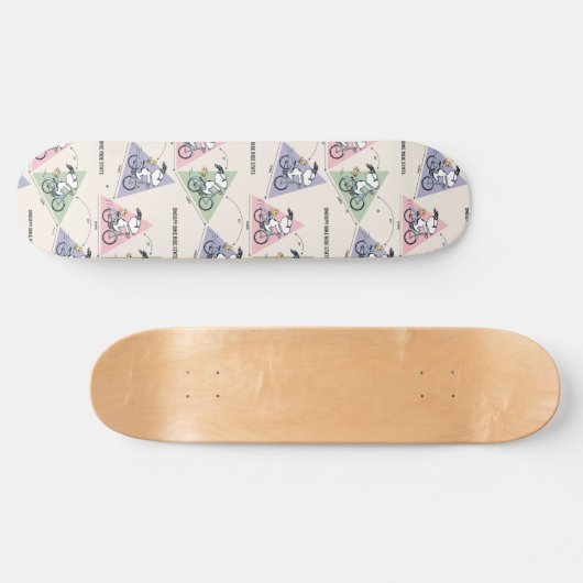 Erdnüsse | Snoopy Bike Ride Stats Skateboard (Horizontal)