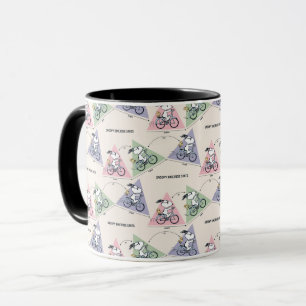 Erdnüsse Snoopy Bike Ride Stats Tasse