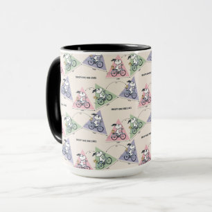 Erdnüsse   Snoopy Bike Ride Stats Tasse