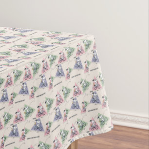 Erdnüsse Snoopy Bike Ride Stats Tischdecke