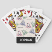 Erdnüsse | Snoopy Bike Ride Statten Spielkarten (Rückseite)