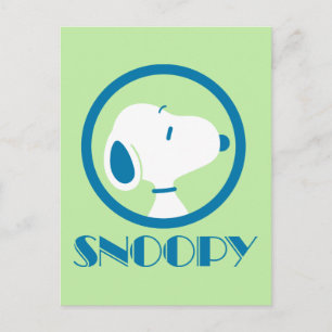 Erdnüsse   Snoopy Blue Deco Träume Postkarte
