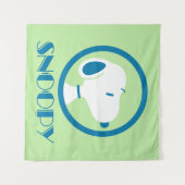 Erdnüsse | Snoopy Blue Deco Träume Wandteppich (Vorderseite (Horizontal))